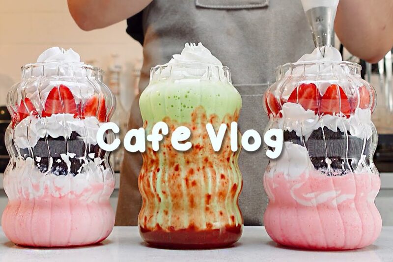 “🍓 Join the Strawberry Party: A 30-Minute Café Vlog Experience 🧃 | ASMR & Tasty Coffee”  

### 491