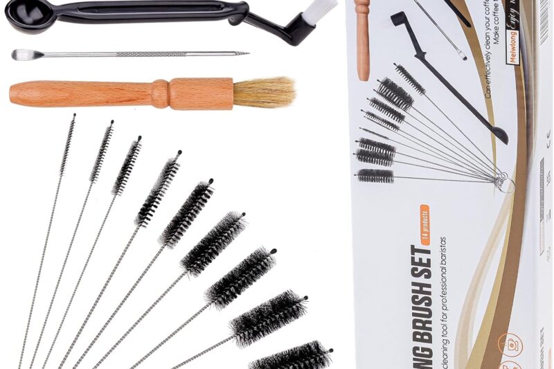 14-Piece Coffee Grinder & Espresso Brush Set